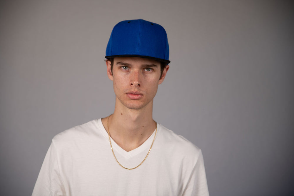 6-Panel Snapback (Flat Bill) — Royal Blue / Black Bill — Dozen Pack secondary