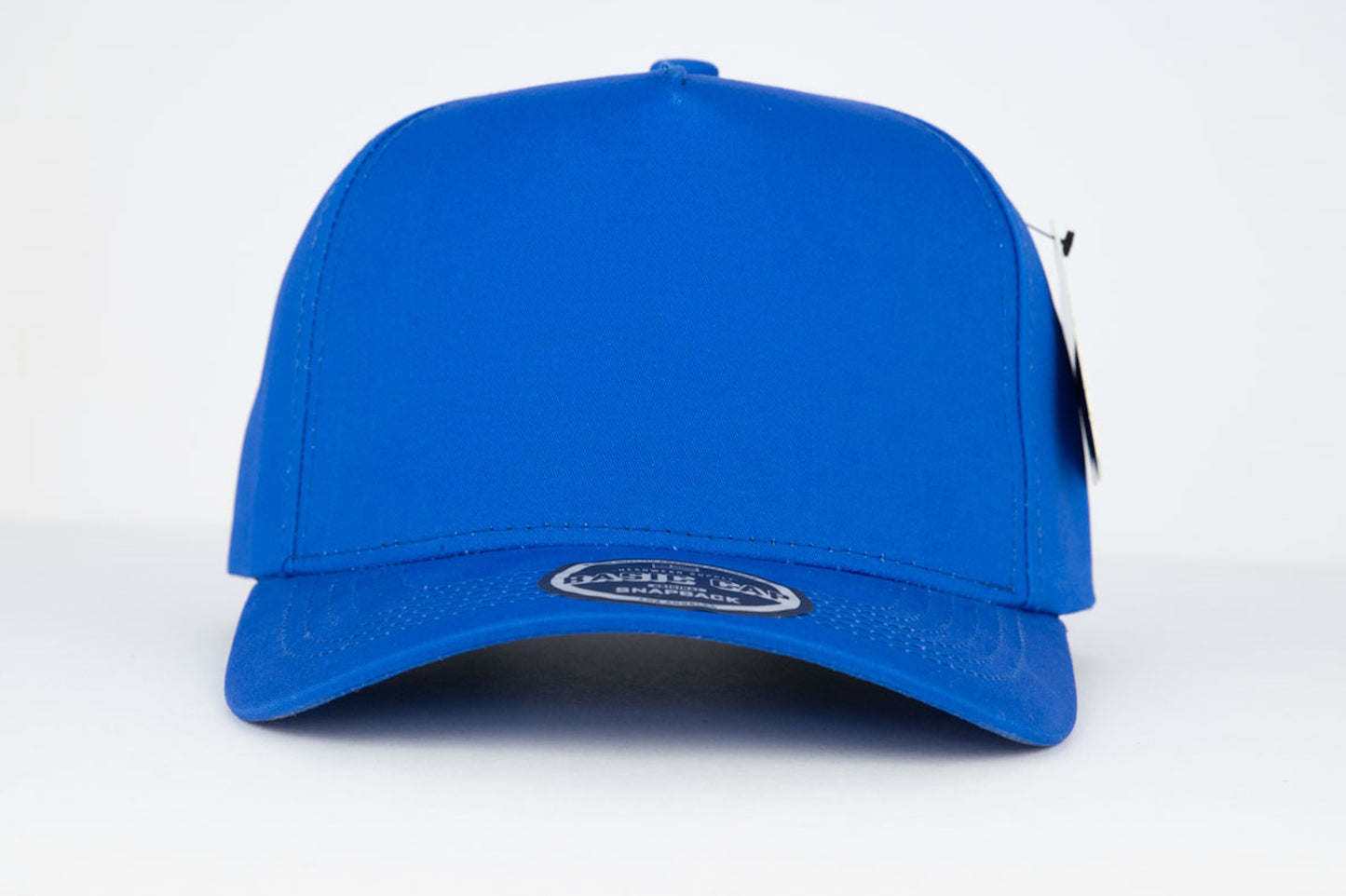 5-Panel Snapback (Curved Bill) — Royal Blue — Dozen Pack