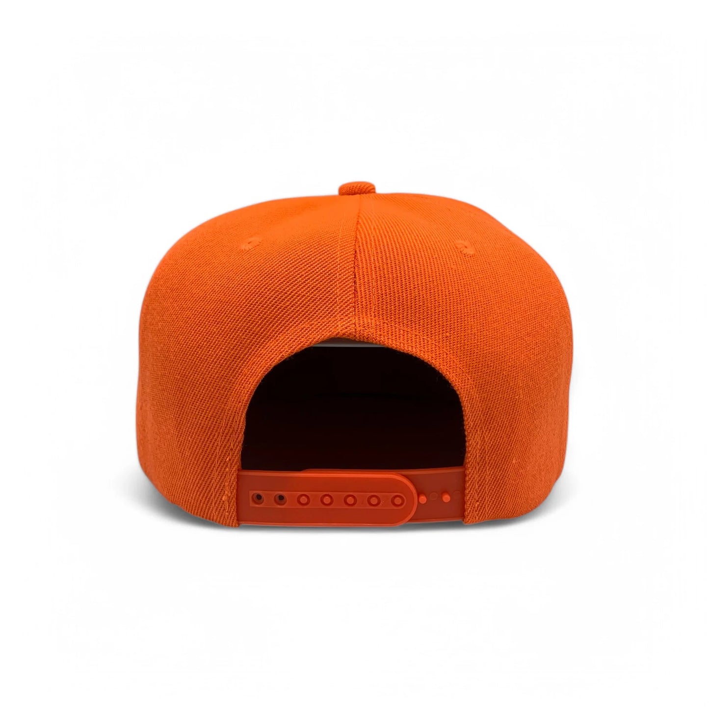 6-Panel Snapback (Flat Bill) — Solid Orange — Dozen Pack