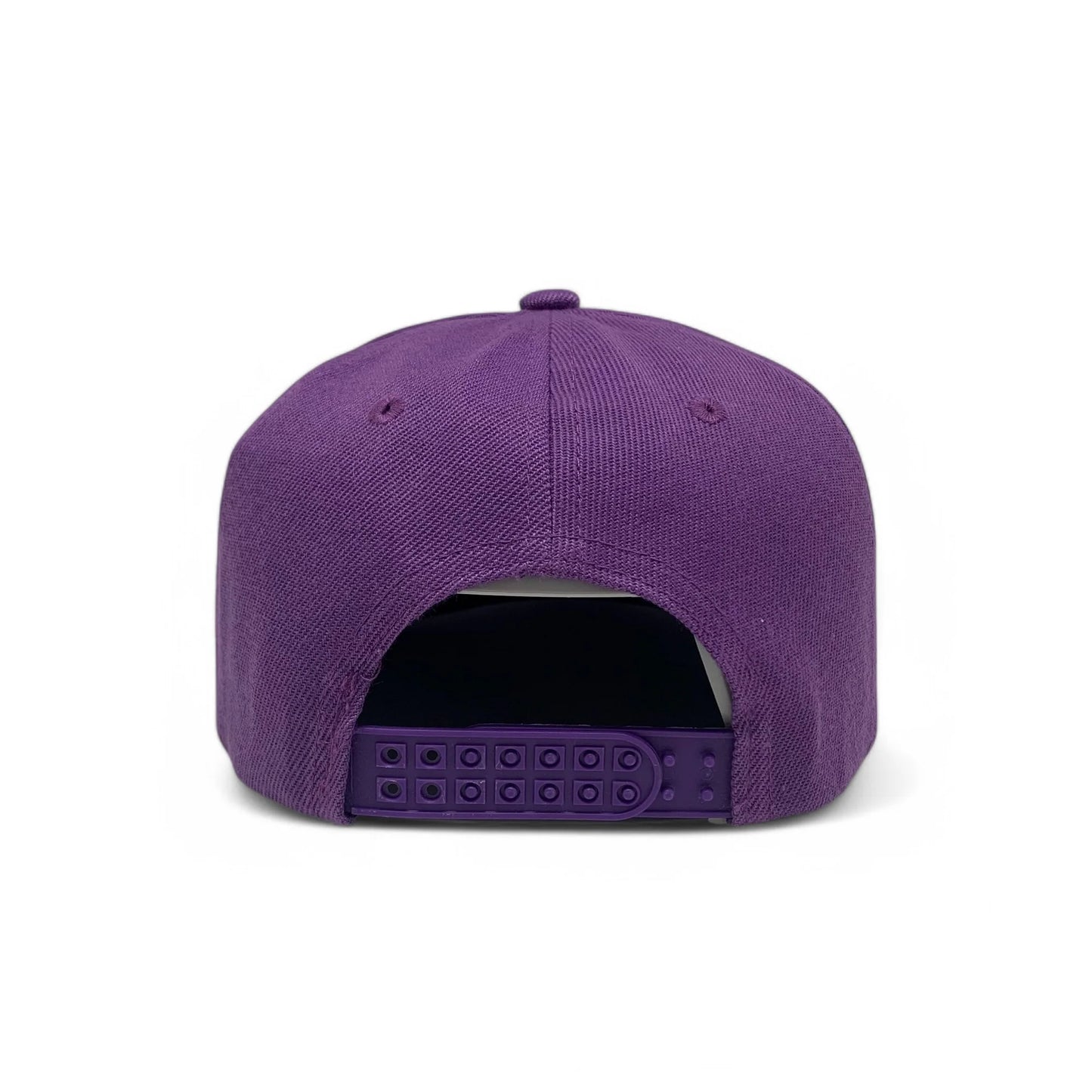 6-Panel Snapback (Flat Bill) — Solid Dark Purple — Dozen Pack